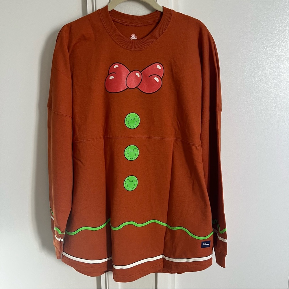 Disney Happy Holidays Gingerbread Spirit Jersey Medium